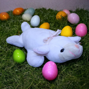 Softouch Toys Lee's Babies Lamb Plush Stuffed Animal White Pink W/ Tag Attached